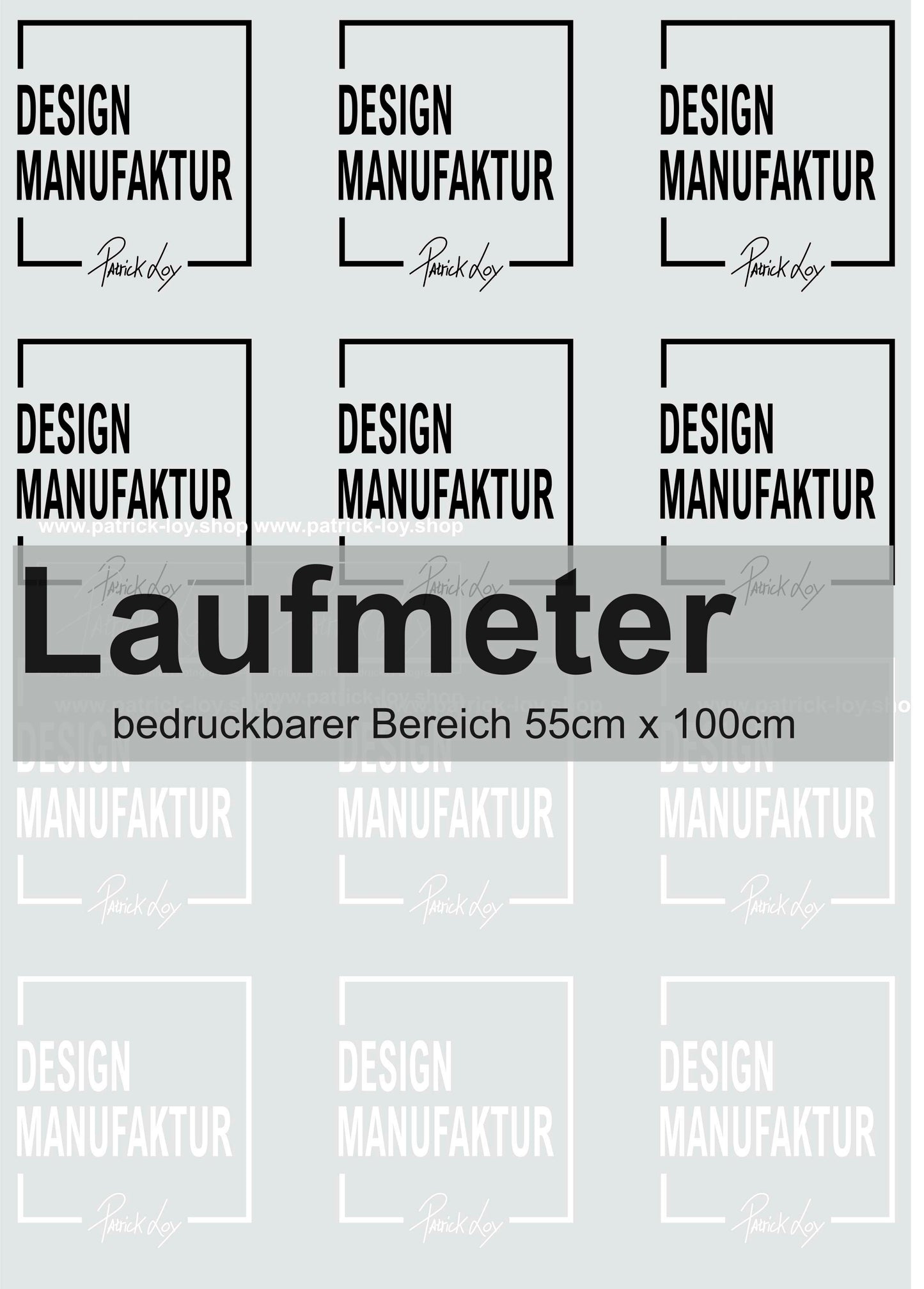 DTF-Transferfolie Laufmeter (bedruckbarer Bereich 55cmx100cm)