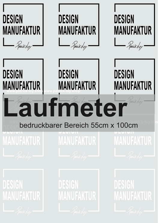 DTF-Transferfolie Laufmeter (bedruckbarer Bereich 55cmx100cm)