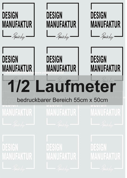 DTF-Transferfolie Laufmeter  (bedruckbarer Bereich 55cmx50cm)