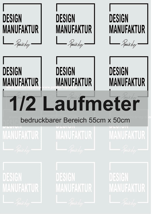 DTF-Transferfolie Laufmeter  (bedruckbarer Bereich 55cmx50cm)